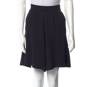 ST. JOHN collection Black Knit shorts Culottes SZ 12